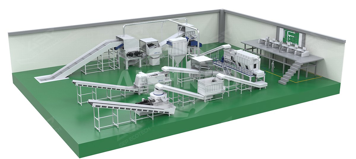 Industrial Waste Alternative Fuel Production Line Diagram