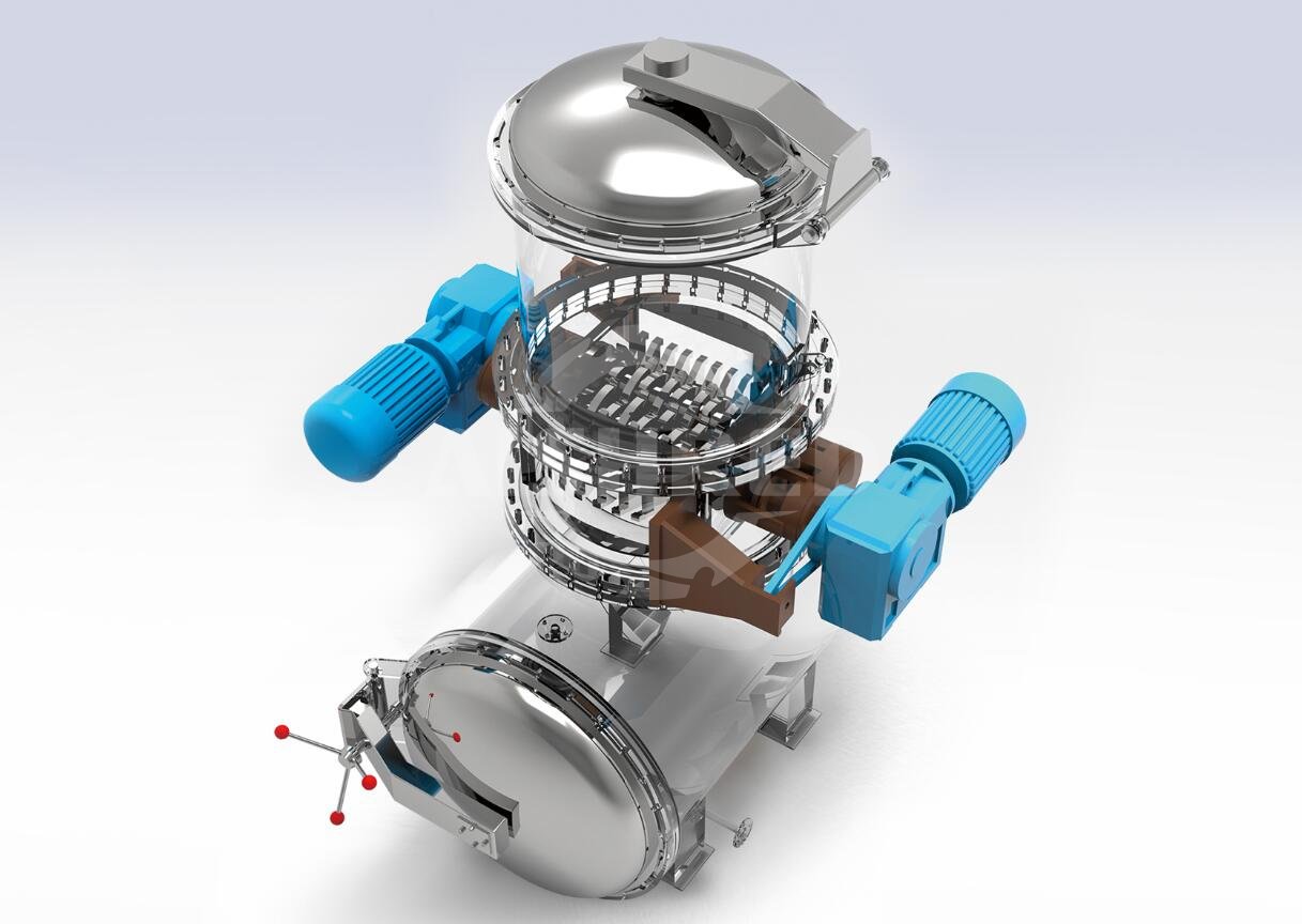 integrated autoclave with shredder