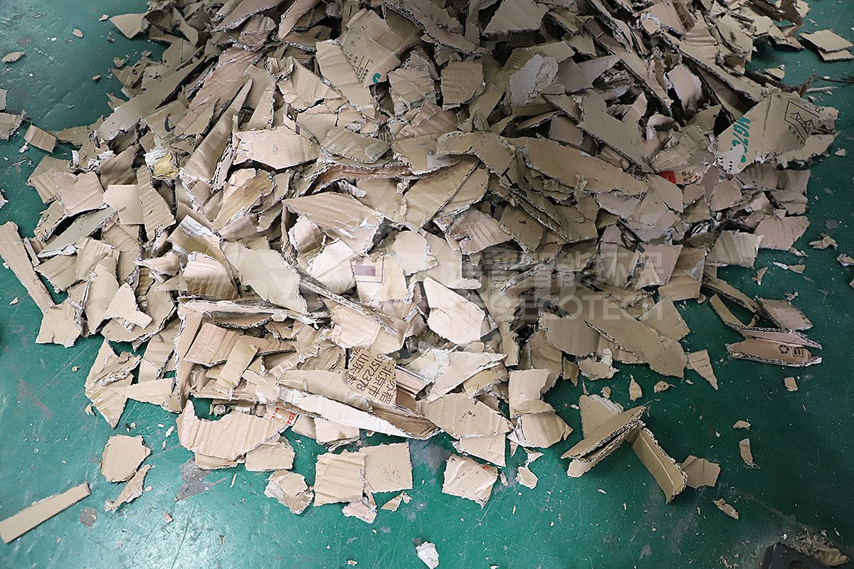 Shredded Cardboard Waste