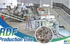 Paper Production Waste (Stranded Rope, Heavy Slag, Light Slag) RDF Solid Alternative Fuel Intelligent Treatment System