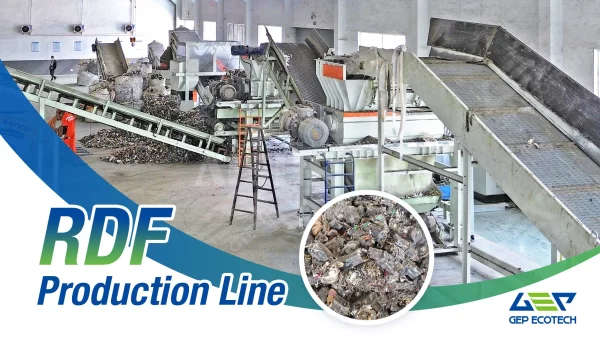 Paper Production Waste (Stranded Rope, Heavy Slag, Light Slag) RDF Solid Alternative Fuel Intelligent Treatment System